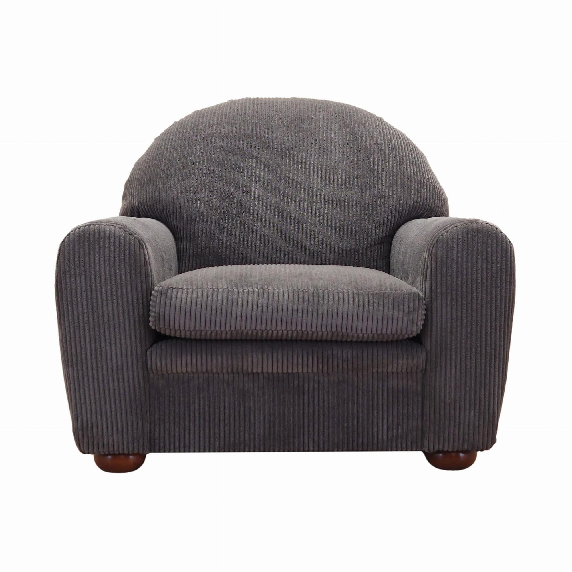 Armchair Velvet Grey 1980s 0