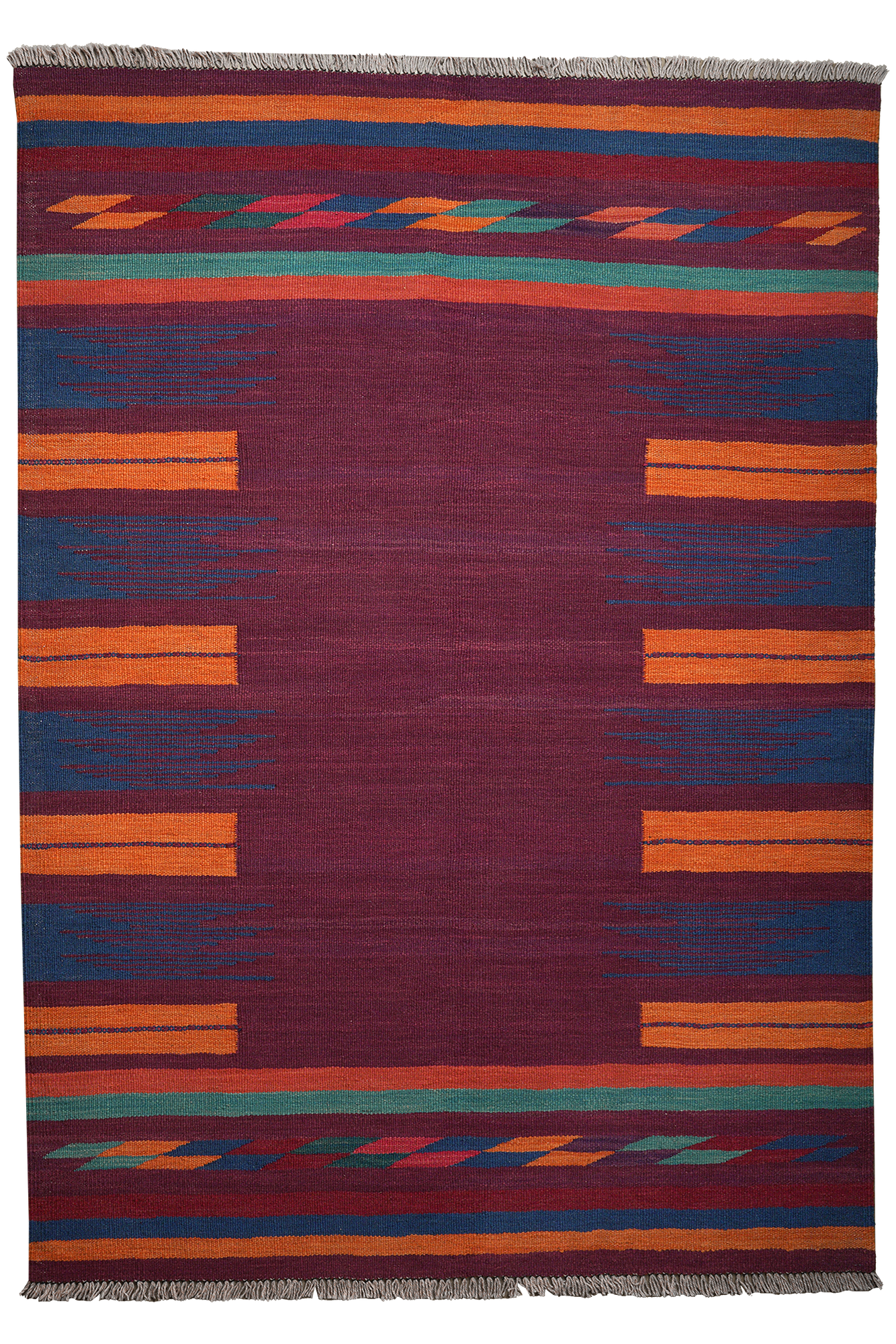 Kilim Gashgai Teppich Mehrfarbig 0
