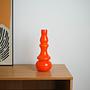 Ora Glass Vase 1960s Orange 6