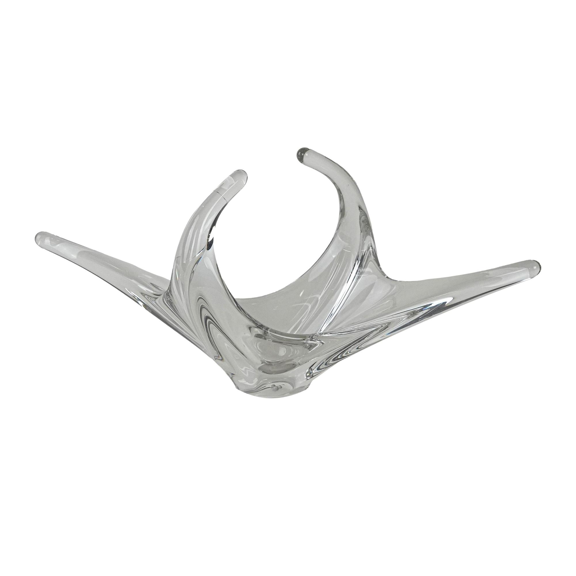 Space Age Glassplatte Transparent 1960er Jahre 0