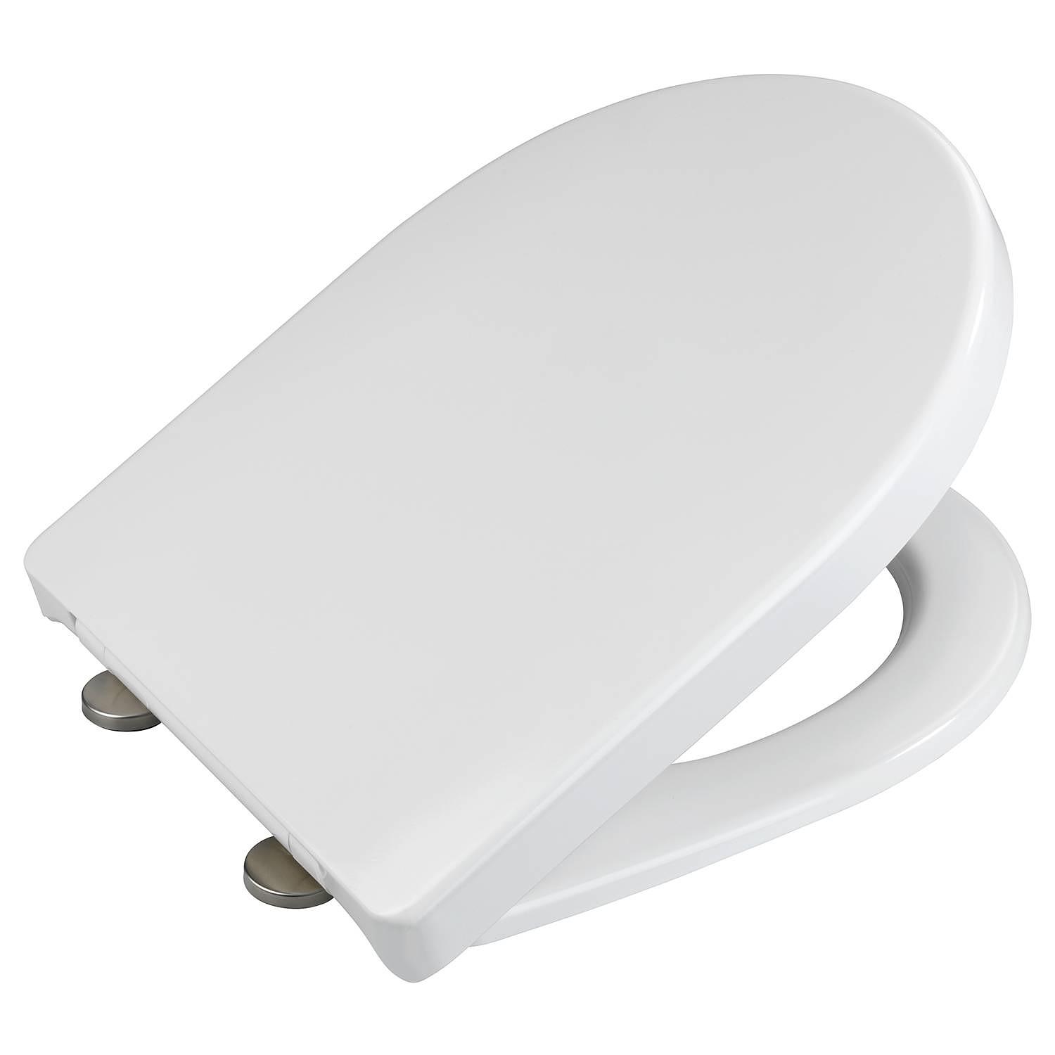 WC-Sitz Exclusive Nr. 9 Duroplast / Edelstahl Weiß / Silber 4