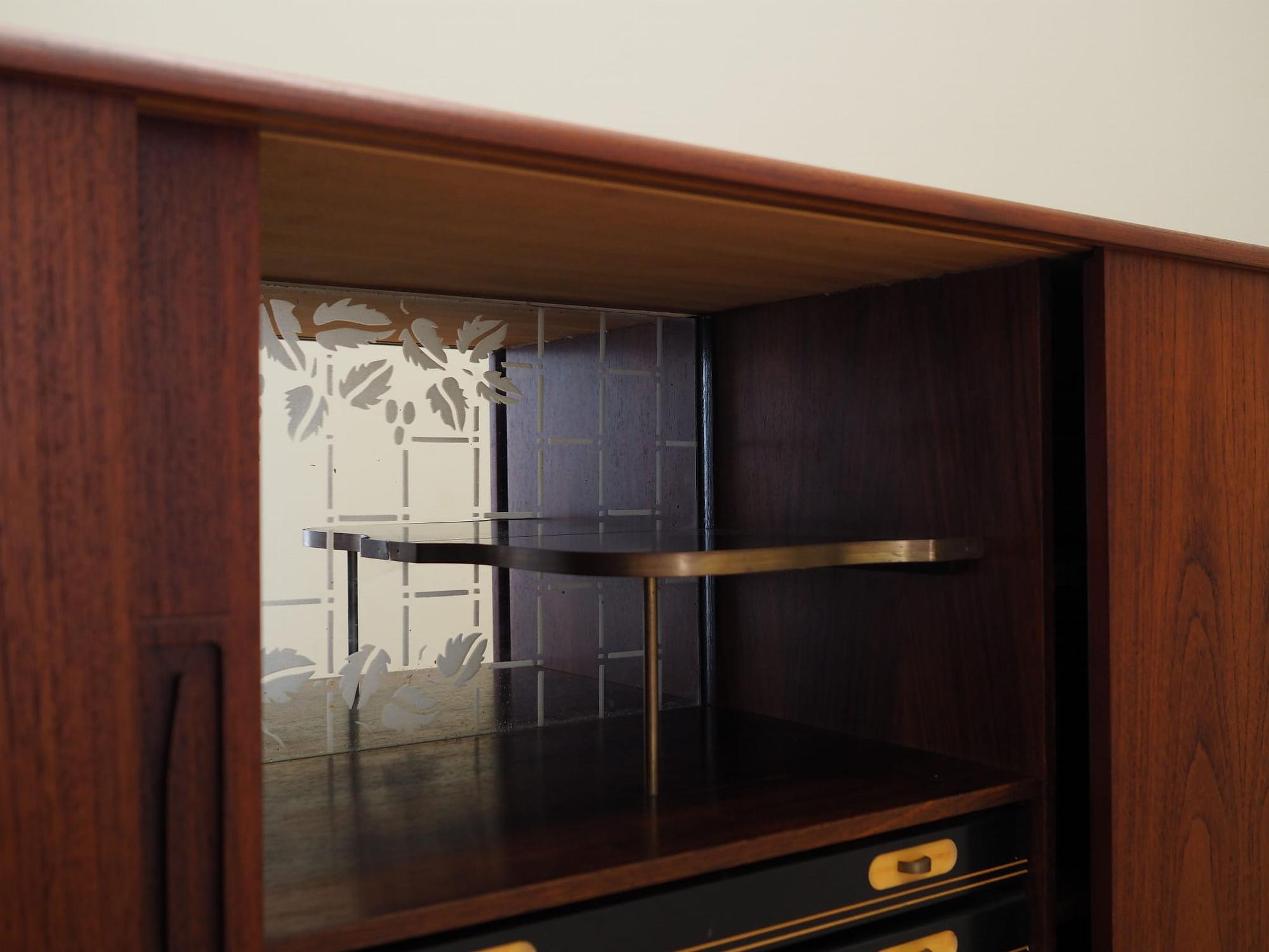 Highboard Holz Braun 1970er Jahre 13