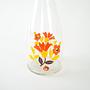 Glass carafe Red 1970s 6
