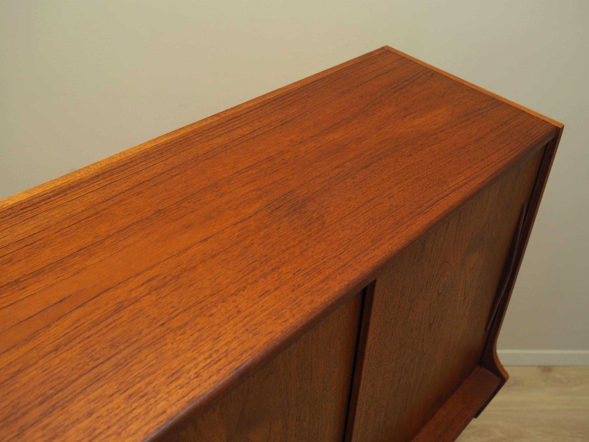 Highboard Teakholz Braun 1960er Jahre 11