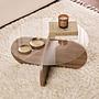 Aeris Coffee table Walnut Transparent Ø75cm 3