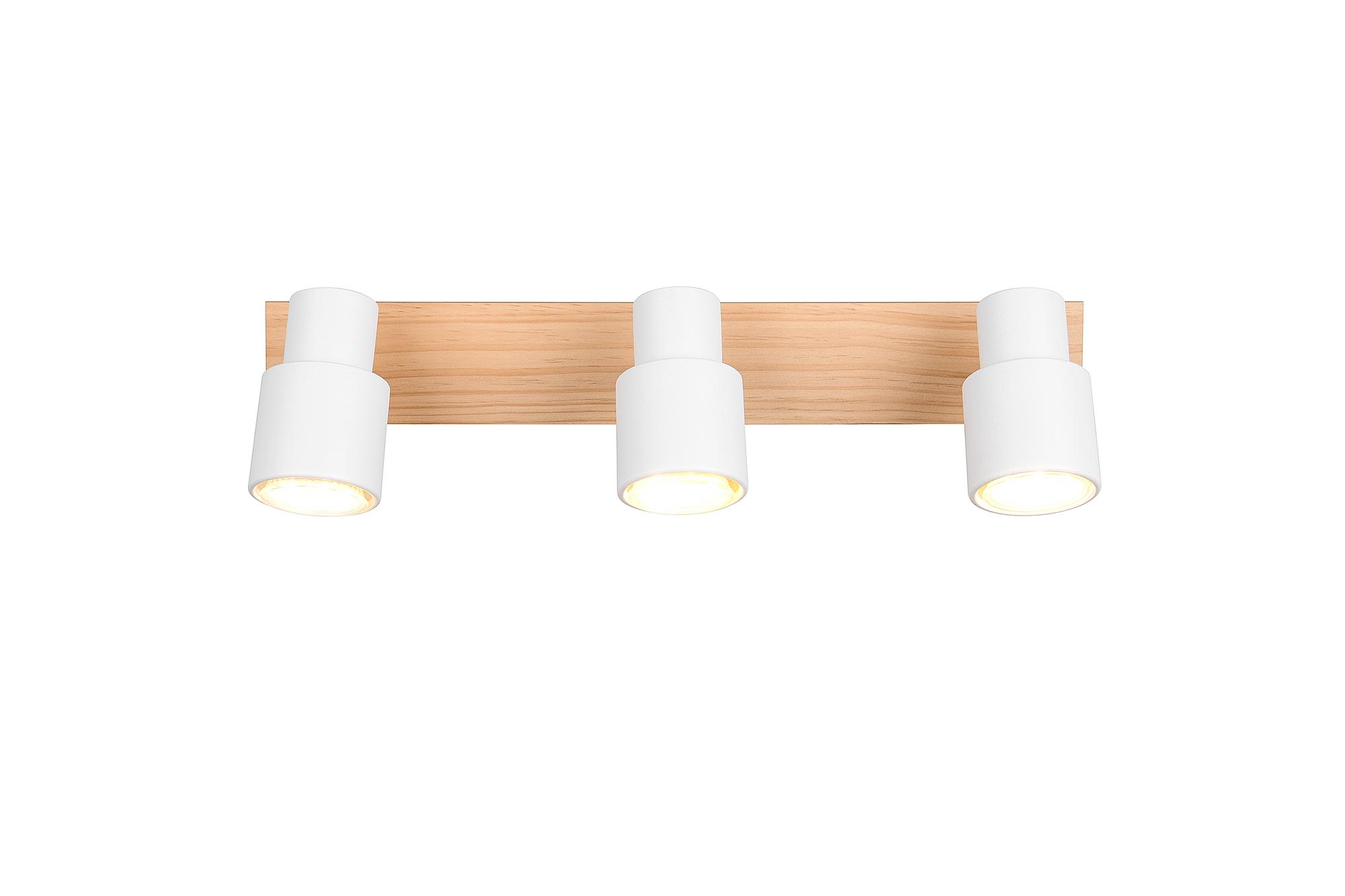 3-Light Pierre Ceiling Light Iron Solid Ash White 3