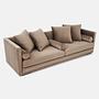 Malmo Sofa 3-Sitzer Samt Braun 3