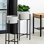 Trosa Groß Standblumentopf Grau Schwarz 2