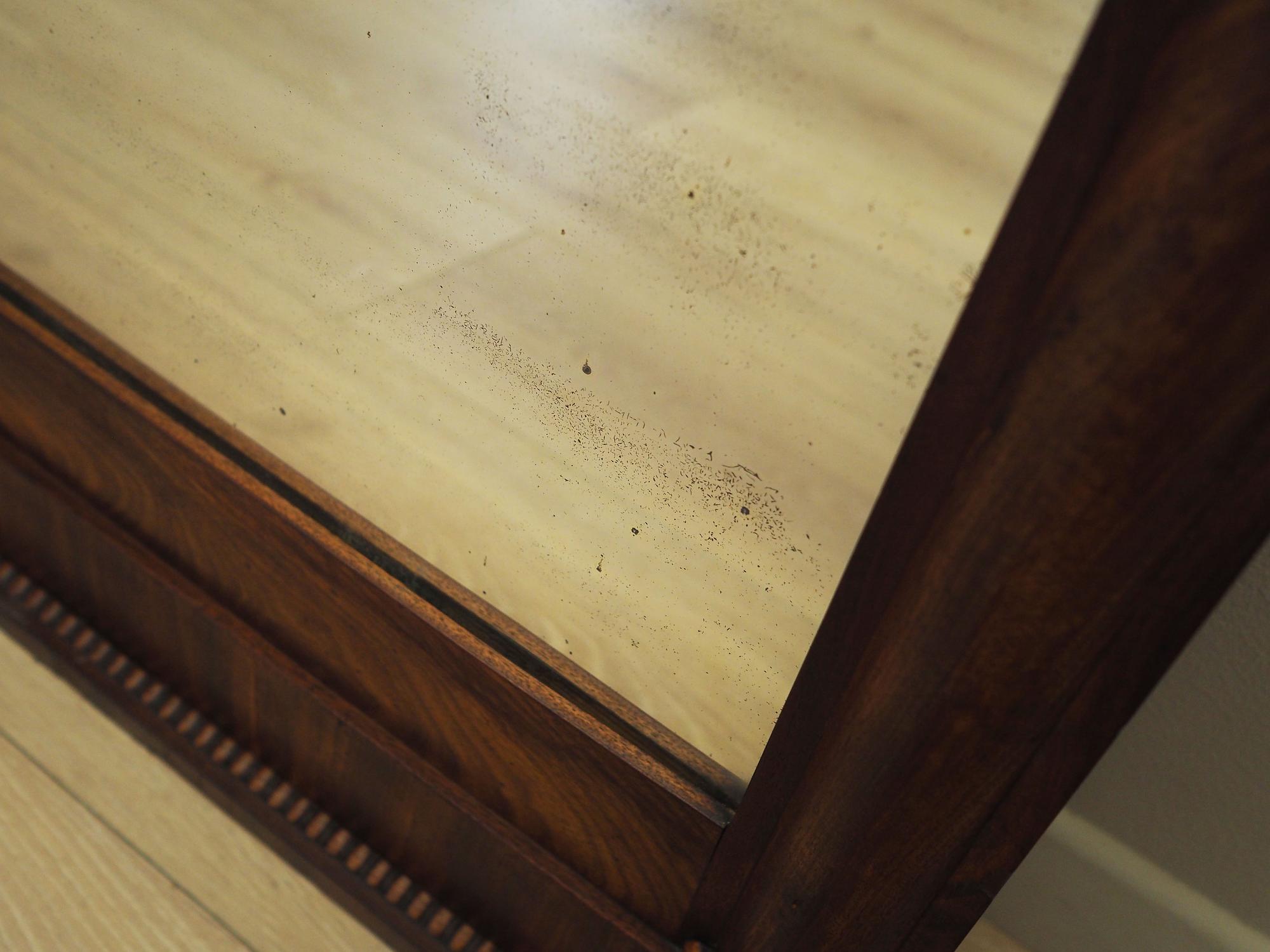 Mirror with wooden frame 1970s 6