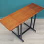 Vintage Table Wood Metal Brown 1970s 8