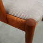 Vintage chair wood textile gray 1960s 9