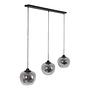 Lotus Pendant Lamp Aluminum Black 3-bulb 3