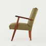 Vintage Chair Teak Wood Textile Green 1960s 3