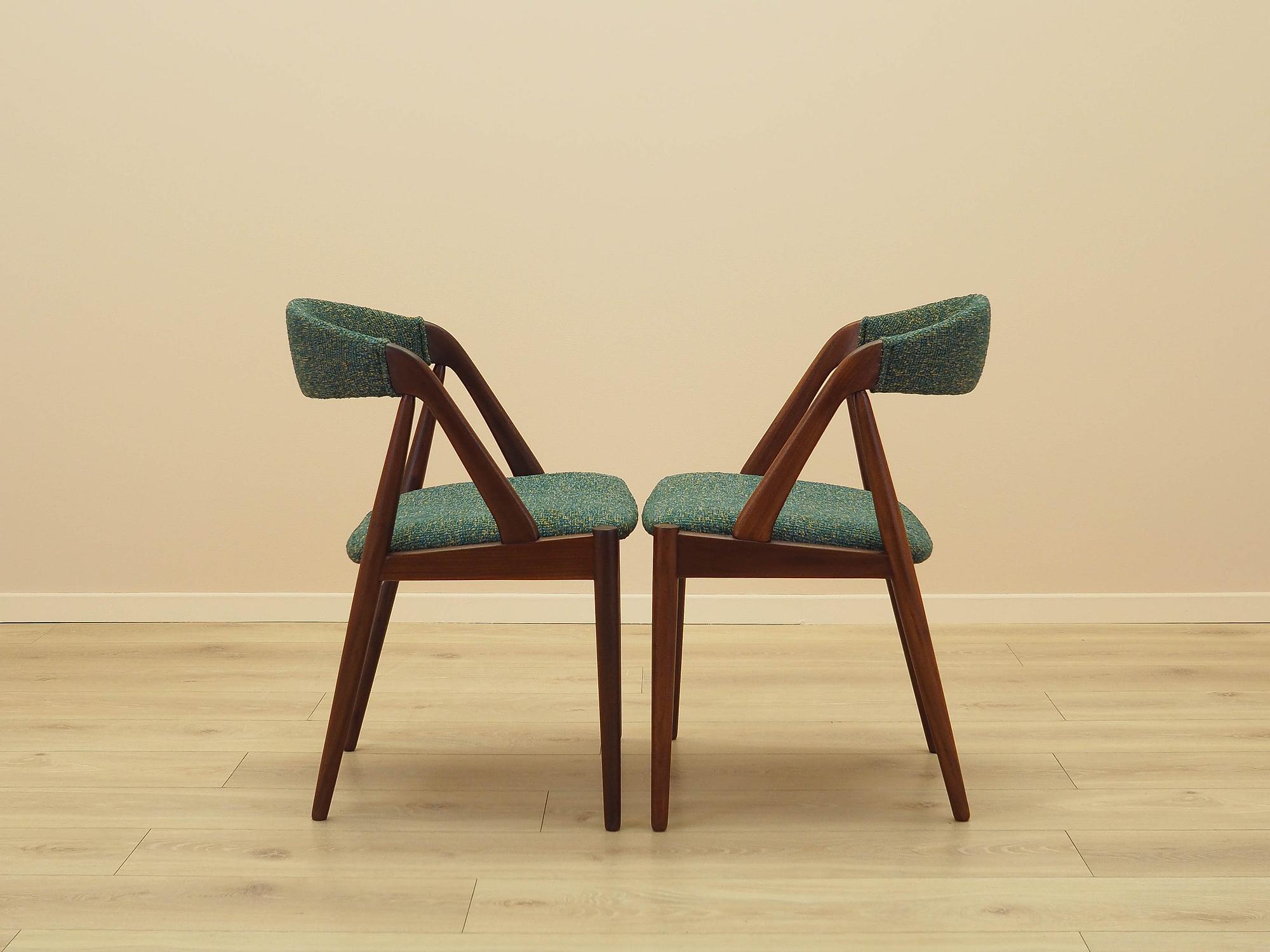 Chairs 2x Teak Green 6