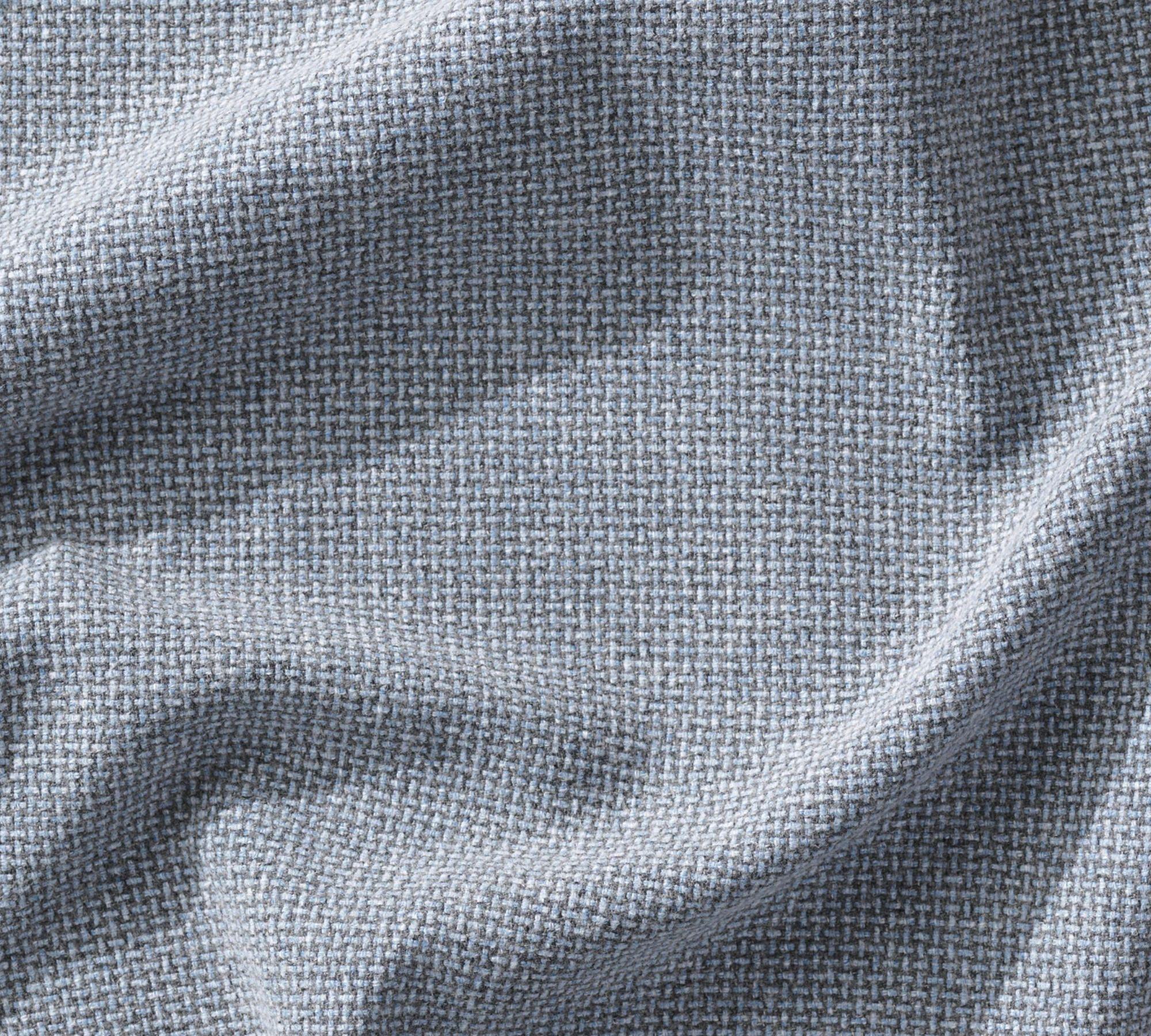 Nawabari Sofa 2-Sitzer Blend-Stoff Hellblau 4