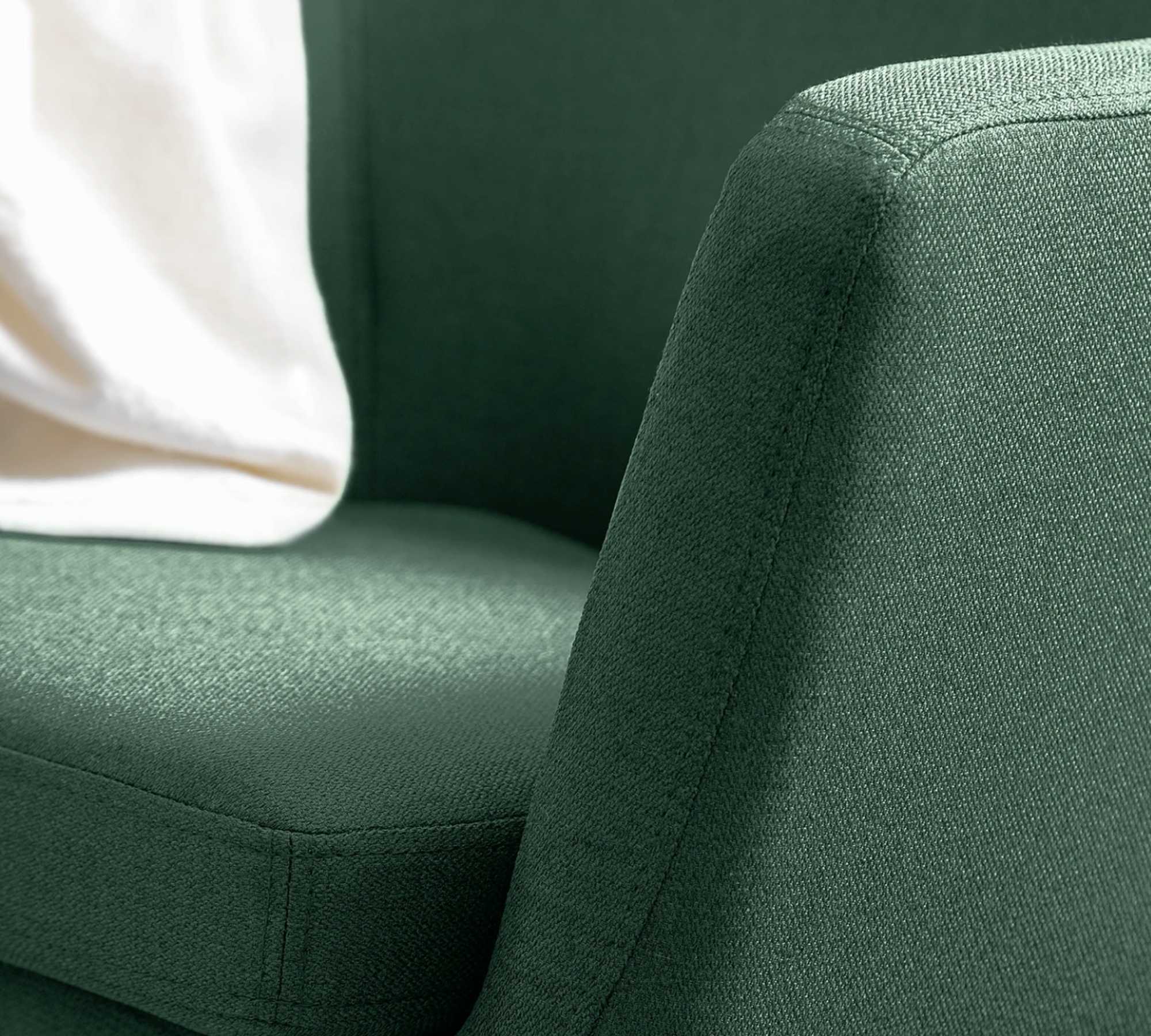 Loungesessel Webstoff Dunkelgrün 1