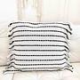Lands & Pits Fringes Pillowcase Cotton Natural 1