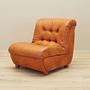 Sessel Leder Braun 1970er Jahre 1