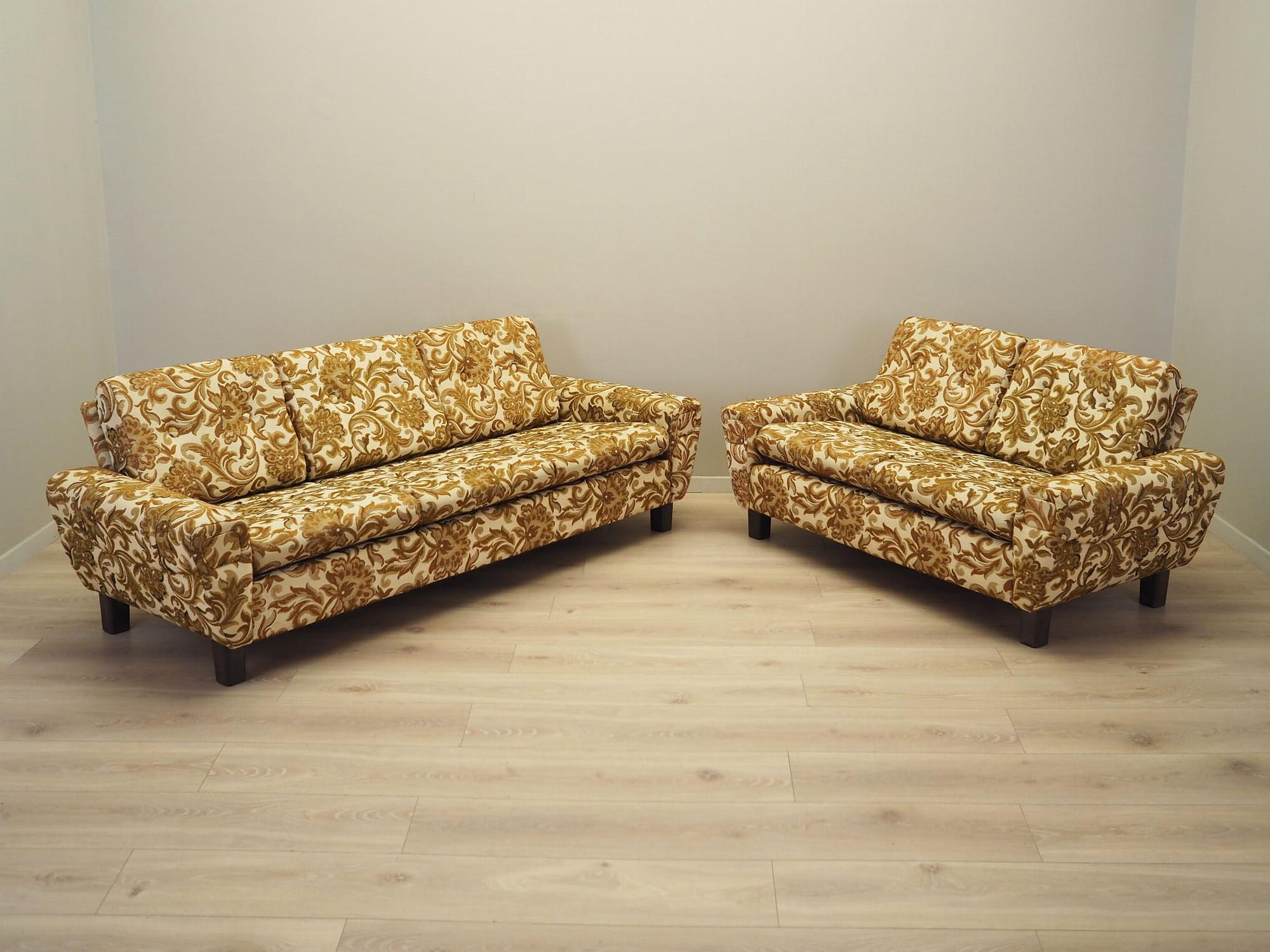 2-seater sofa Yellow 1960s 1