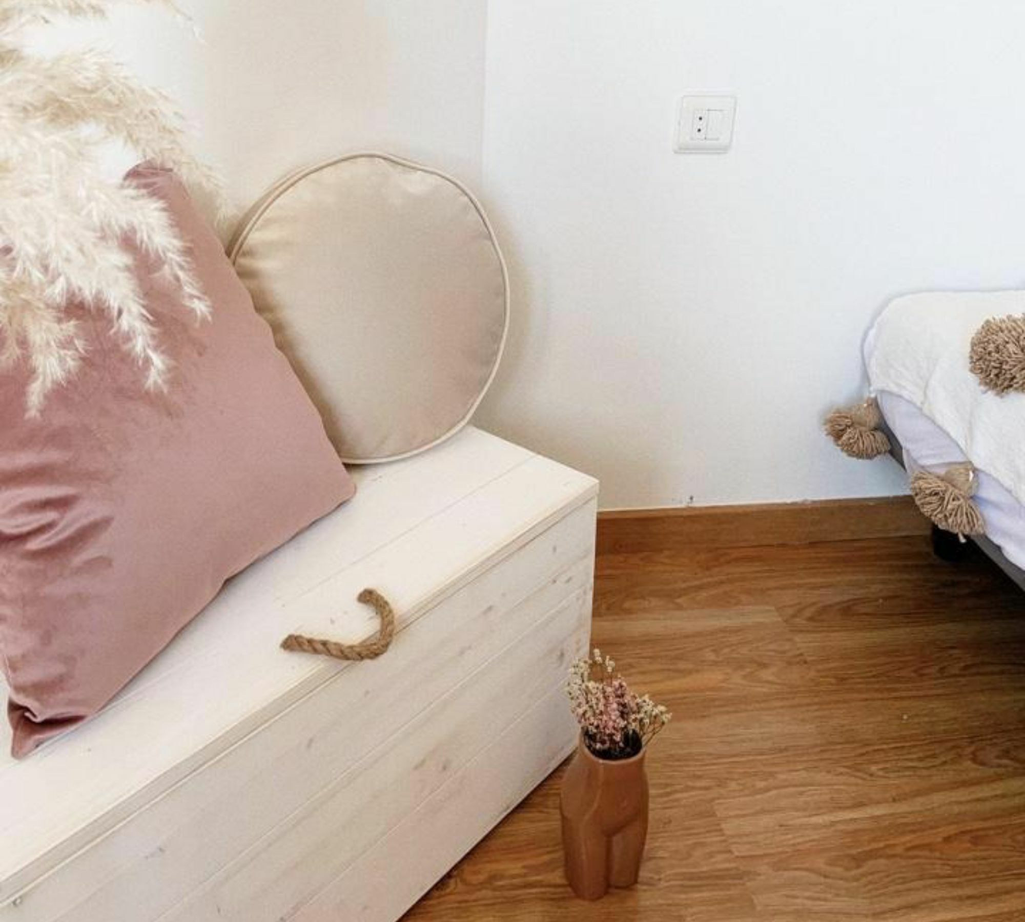 Ahel Kissen Samt Beige 0