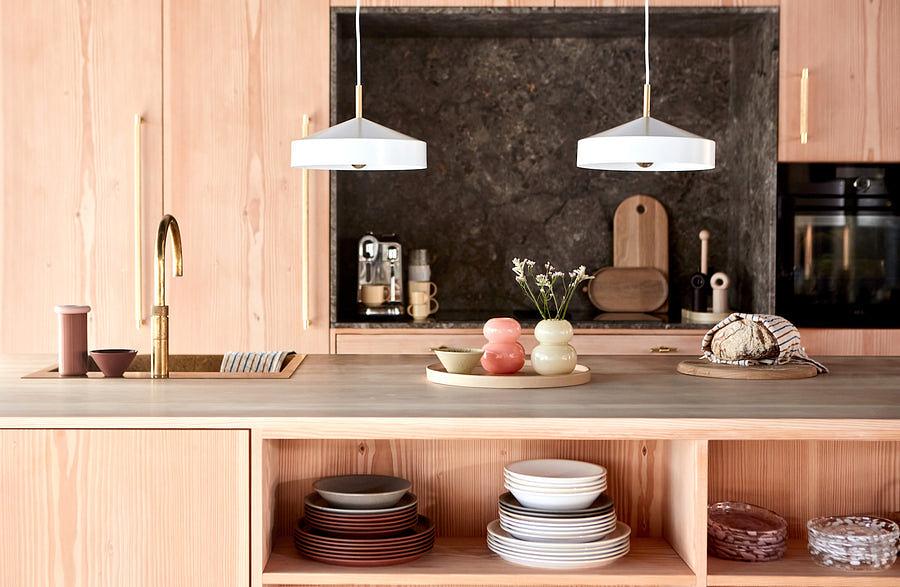 2x Yuka Teller Tief Terrakotta Grau 3