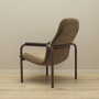 Vintage Sessel Textil Metall Braun 1960er Jahre 5