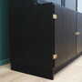 Vintage cabinet oak wood grey 1960s 4