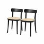 2x Esszimmerstuhl Polywood Rattan Buche Massiv 1
