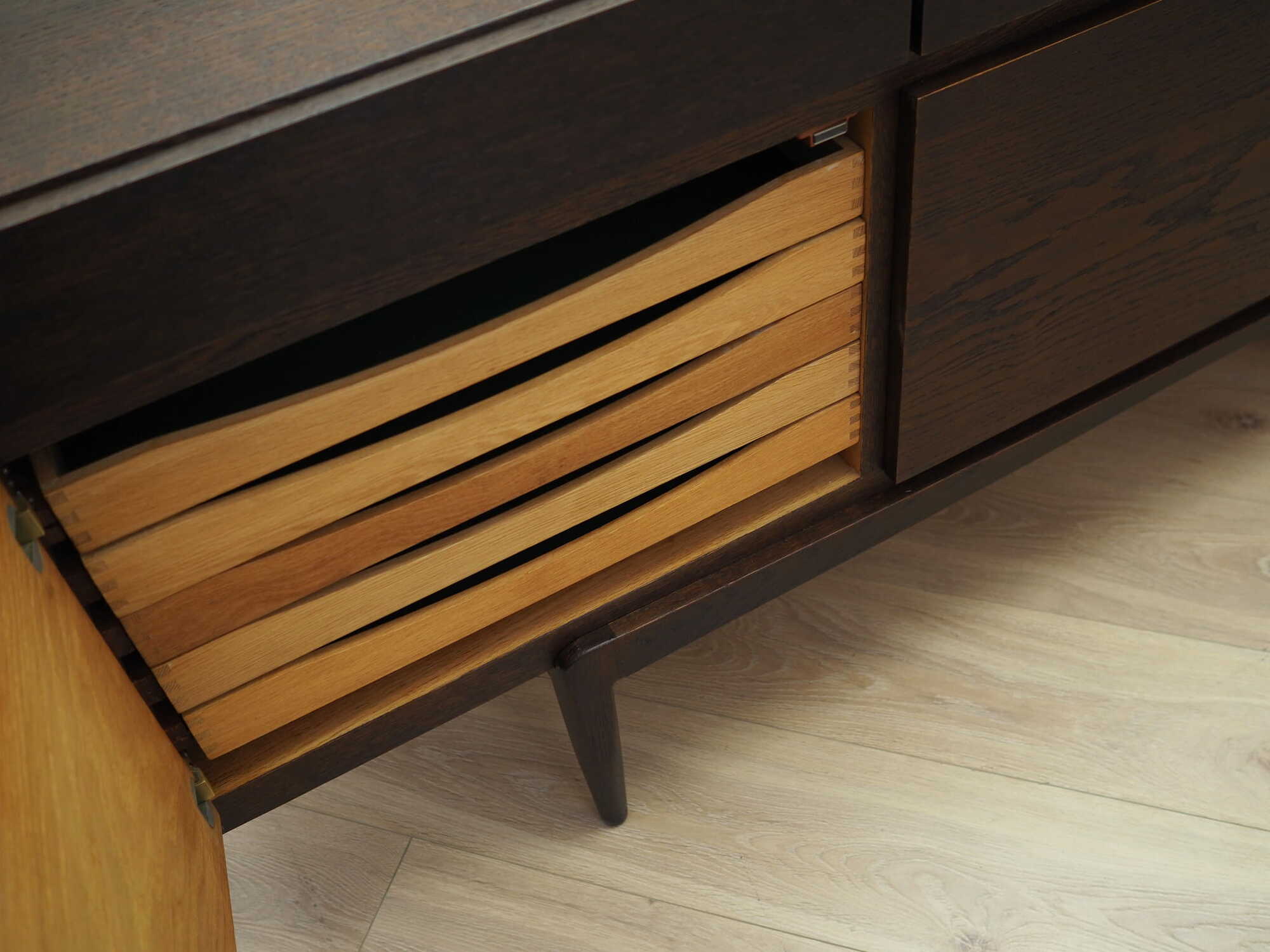 Sideboard Holz Braun 1970er Jahre 8