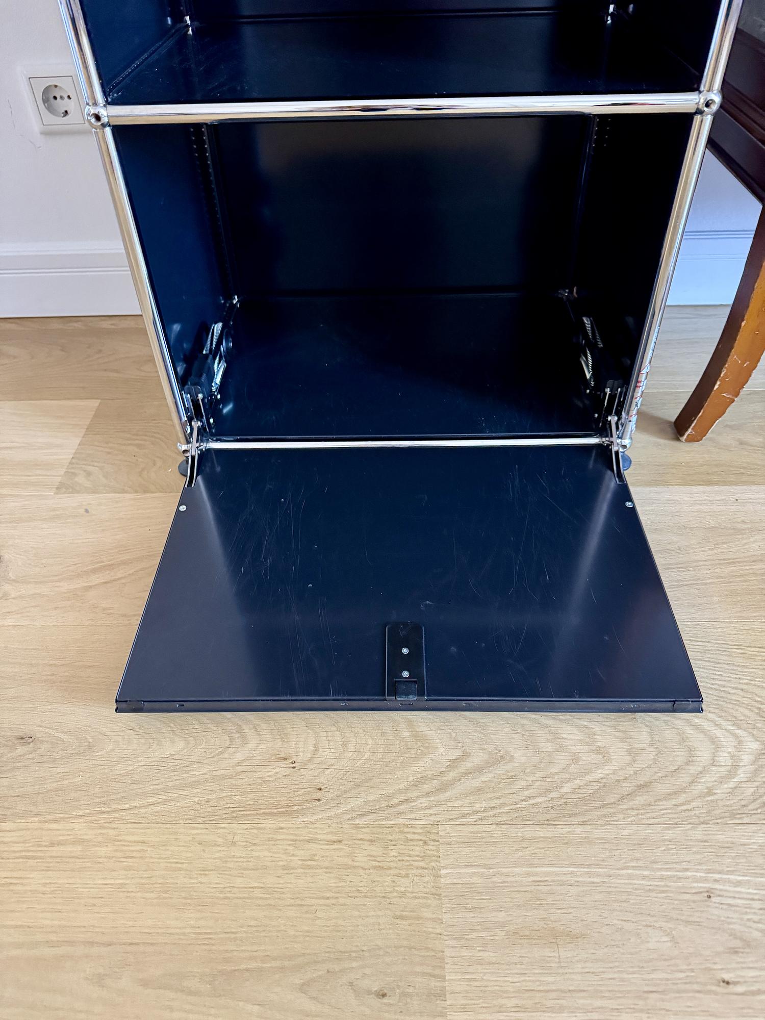 Tower Storage Unit Regal Metall Schwarz 6