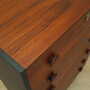 Vintage chest of drawers Teak wood Brown 1970s 6