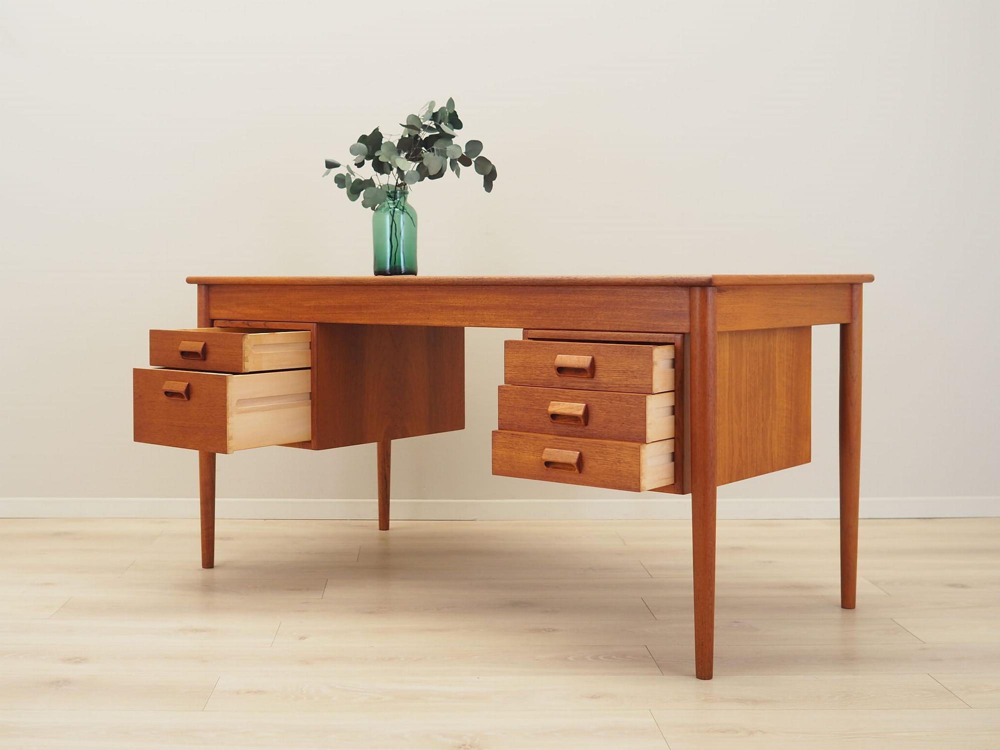Schreibtisch Teakholz 1960er Jahre 3