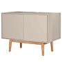 Vanity unit LINDHOLM Oak Semi-solid Taupe 1