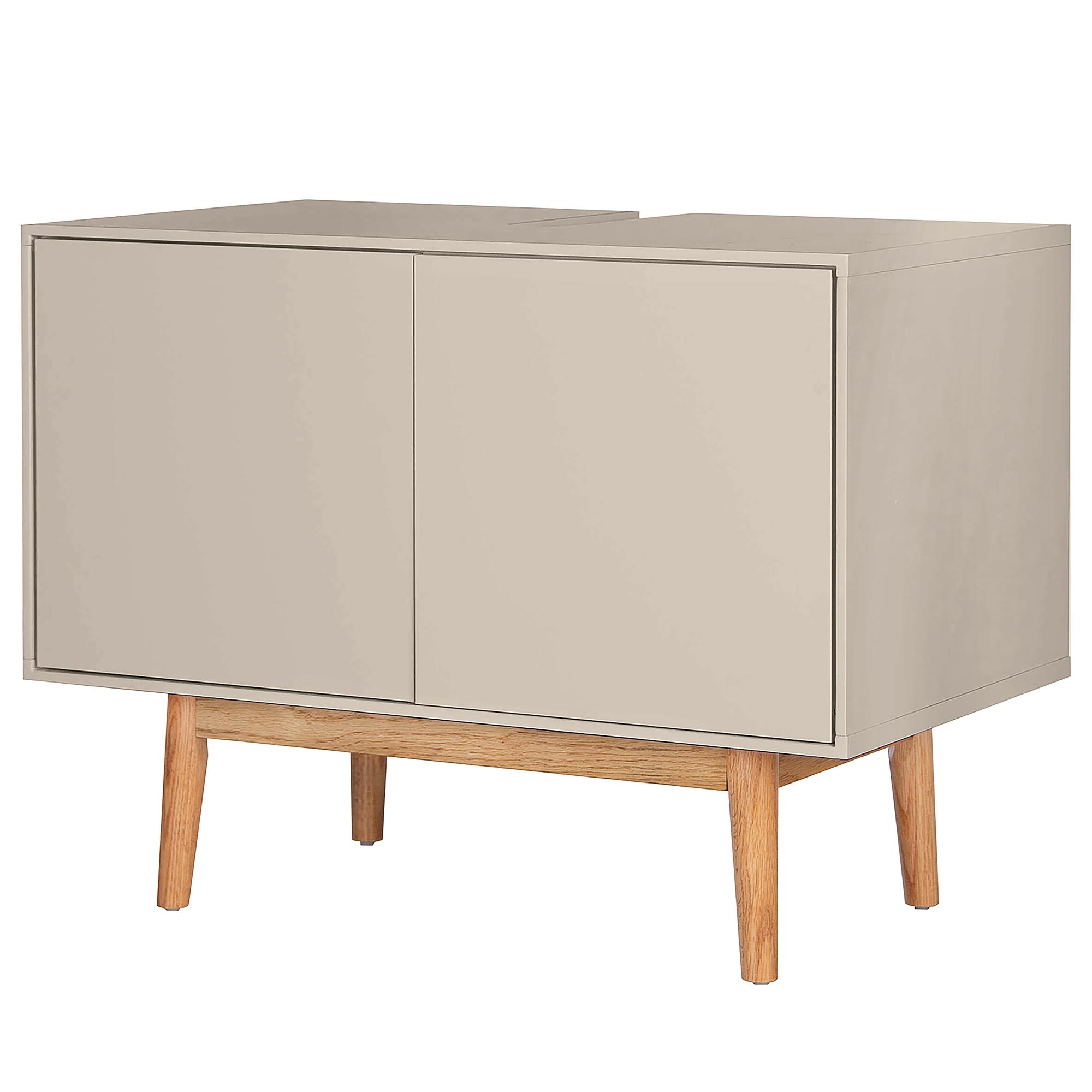 Vanity unit LINDHOLM Oak Semi-solid Taupe 1