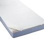 Molton Topper-Matratzenauflage Baumwolle Weiß 180x200cm 0