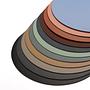 Tischset Rund 100% Recyceltes Leder Himmelblau 7