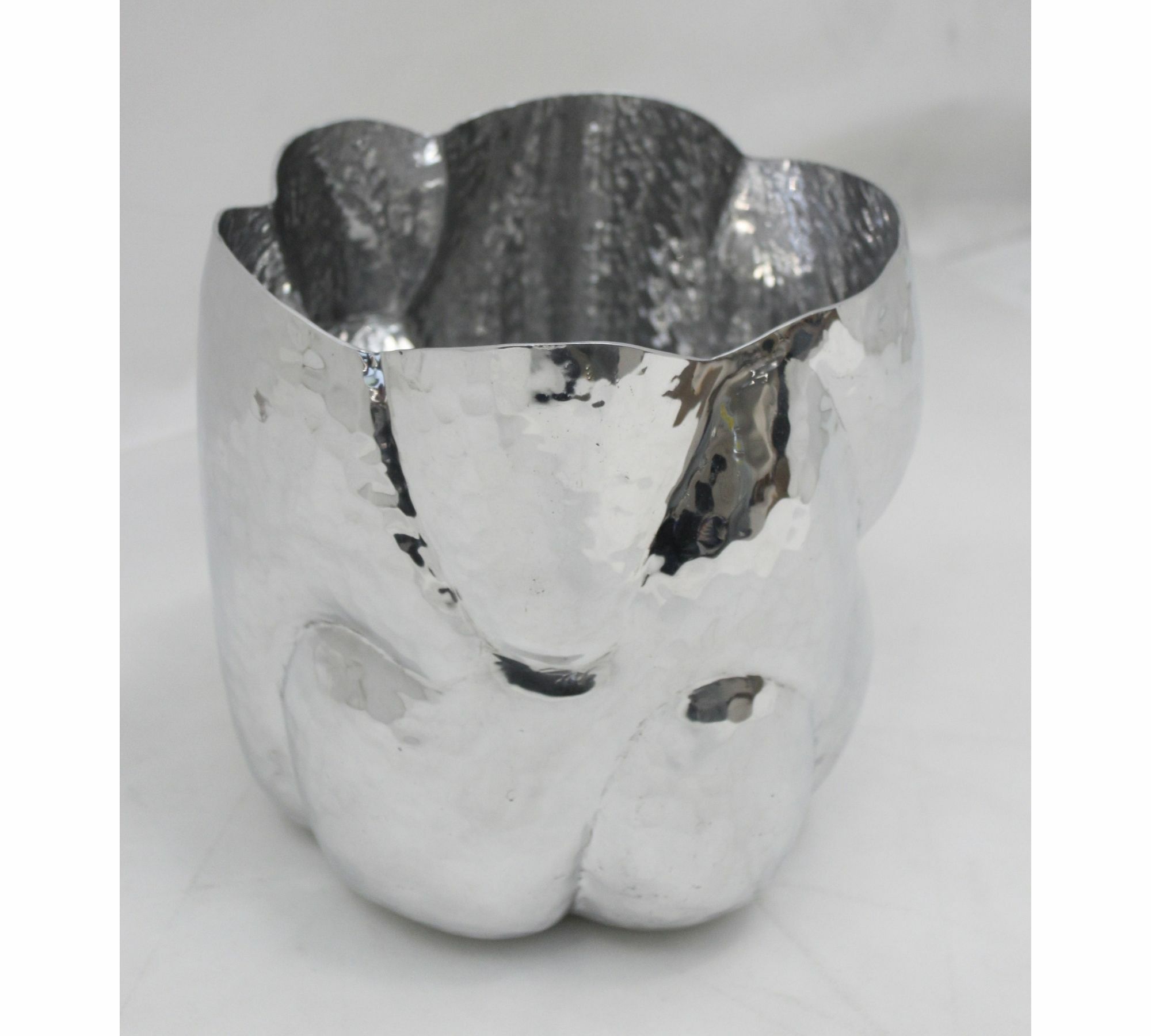 Cloud Vase Metall Silber 2