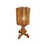 Vintage Holz Tischlampe 60er Jahre 0