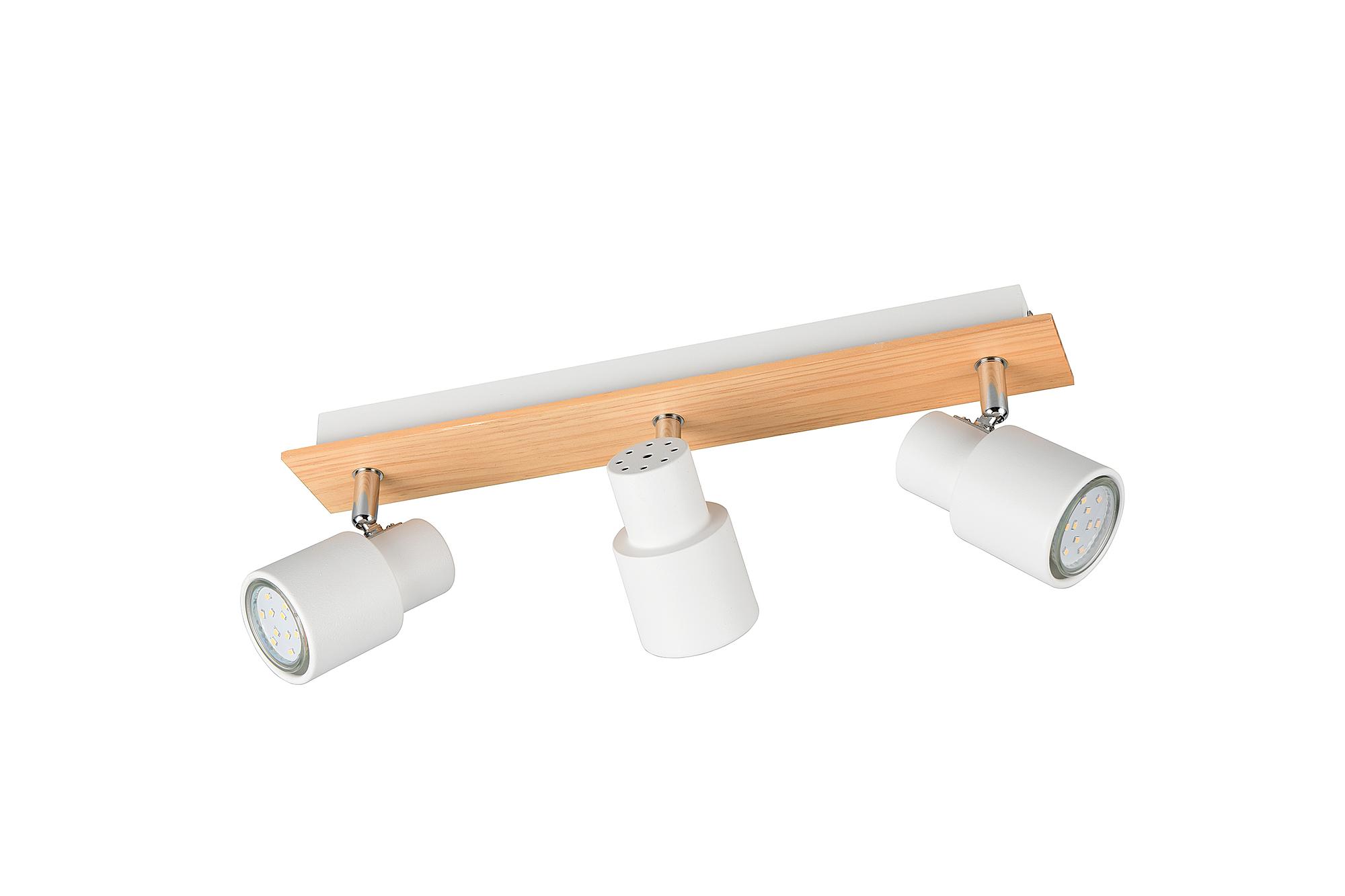 3-Light Pierre Ceiling Light Iron Solid Ash White 4