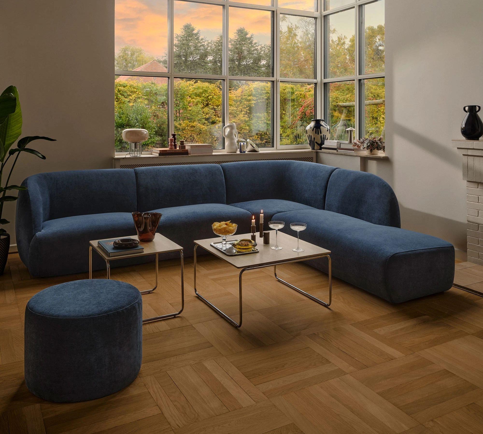 Marlon Couchtisch Sand Stone Chrom 70x70 cm 0