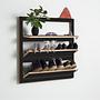 Fläpps Shoe Rack Wood Black 80x80cm 0