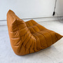 Togo Sofa 2-Sitzer Hochglanzleder Cognac Hell 4