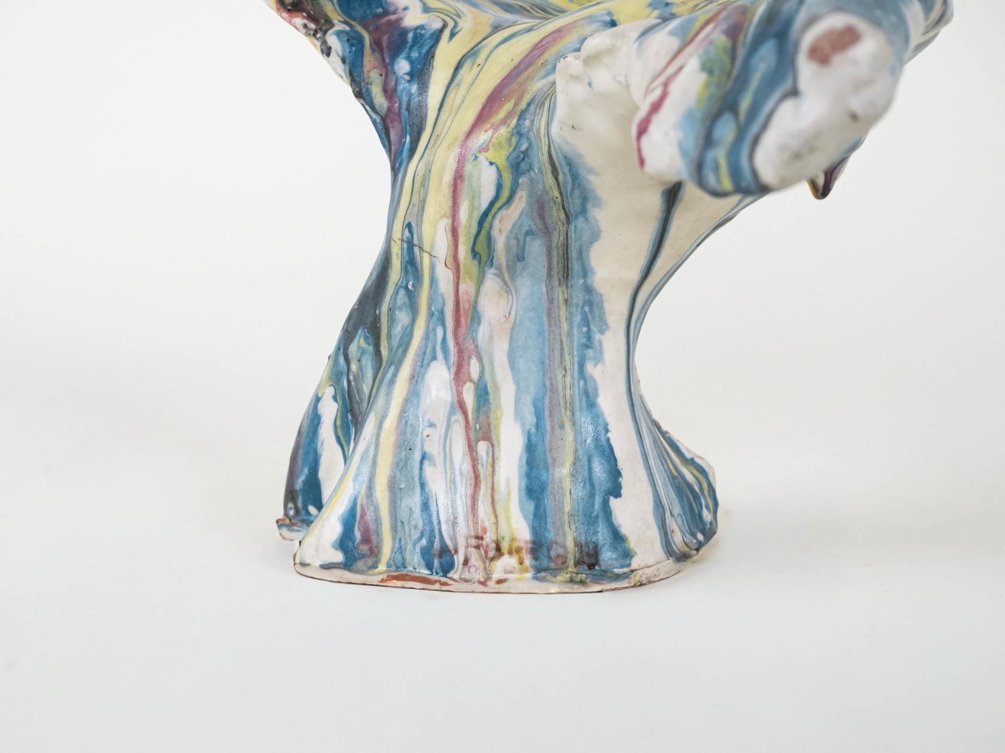 Ceramic bird sculpture Multicolored 1970s 6