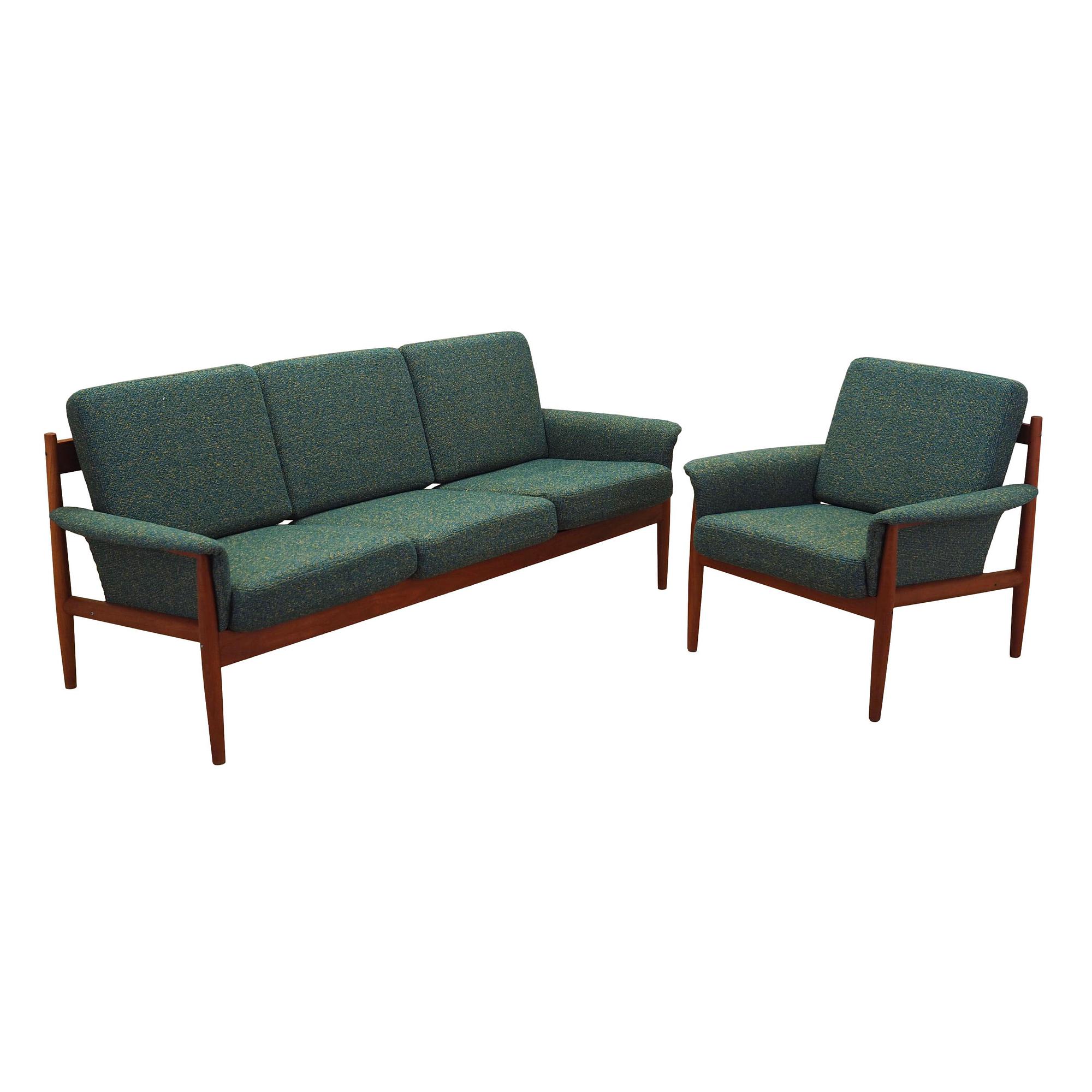 Wohnzimmer-Set Grün 1960er Jahre 0