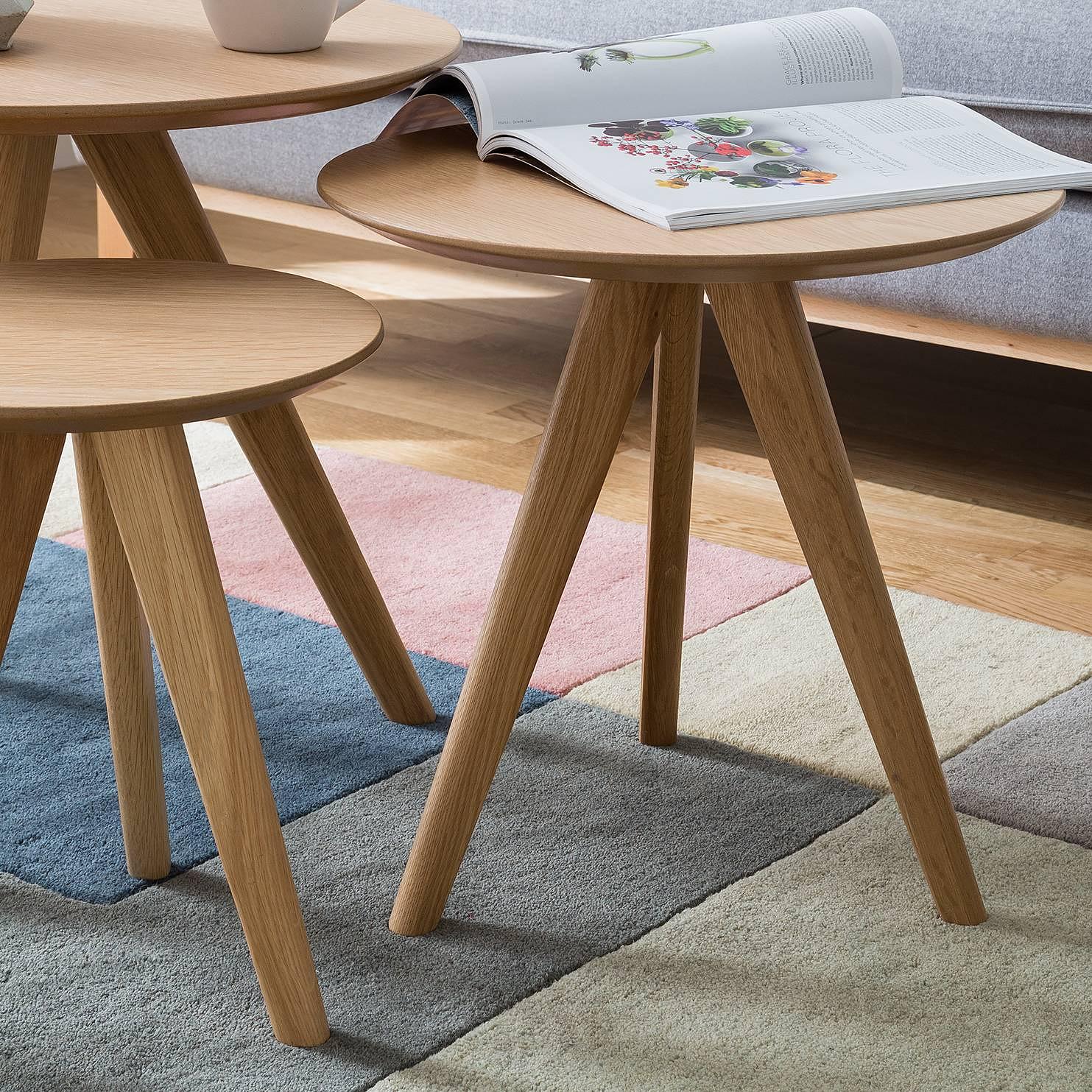 Beistelltisch Past II 3er Set Eiche 4