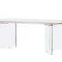 Ester Dining Table Glass Concrete look 100x180cm 7