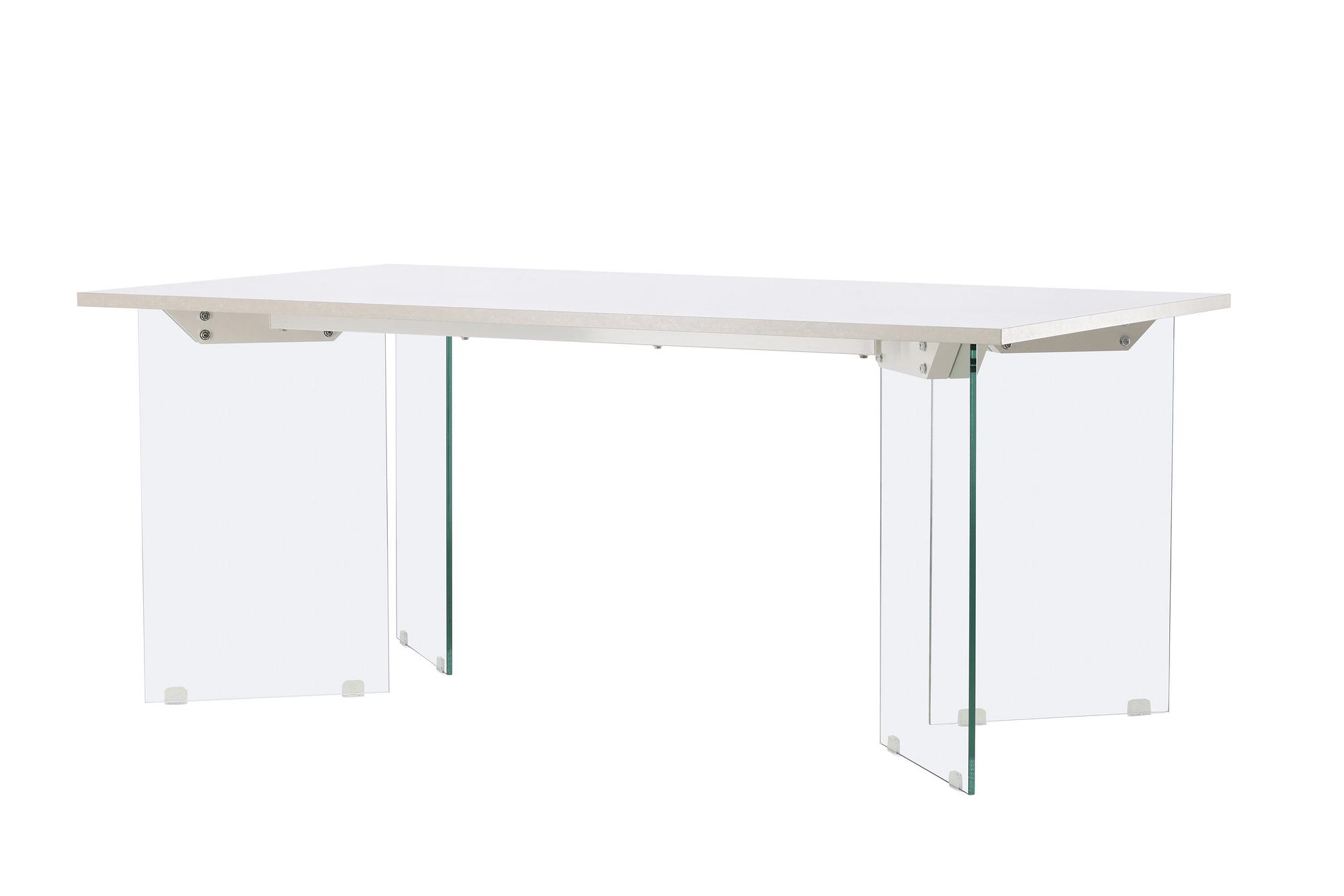 Ester Dining Table Glass Concrete look 100x180cm 7