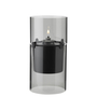Lucie Hurricane Windlicht Grau 0