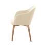 Armchair Web fabric Wood Beige 2