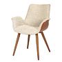 Upholstered Chair Throne White Brown 0